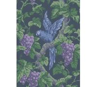 Cole & Son Carta da parati Woodvale Orchard - Violet, Purple & Forest on Ink