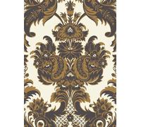 Cole & Son Carta da parati Wyndham - Black/ Gold