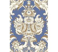 Cole & Son Carta da parati Wyndham - Blue/ Gold