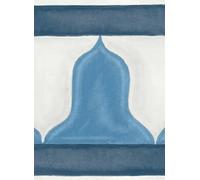 Cole & Son Carta da parati Zellige Border - China Blue/ White