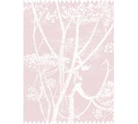 Cole & Son Tessuto Cow Parsley Linen - White & Ballet Slipper