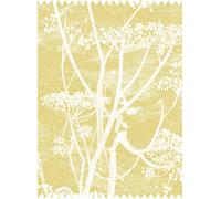 Cole & Son Tessuto Cow Parsley Linen - White/ Chartreuse