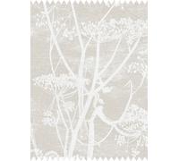 Cole & Son Tessuto Cow Parsley Linen - White & Taupe