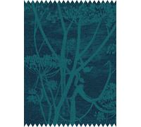 Cole & Son Tessuto Cow Parsley Velvet - Petrol & Ink