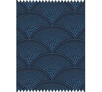 Cole & Son Tessuto Feather Fan Jacquard - Hyacinth on Charcoal