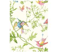 Cole & Son Tessuto Hummingbirds Silk - Pearl