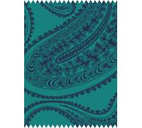 Cole & Son Tessuto Rajapur Velvet - Ink on Petrol