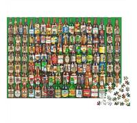Colección de cerveza Display Pacchetto Puzzle 1000 Pezzi Carta Ecologica Per Anziani Appassionati, Puzzle Antistress, Attività Di Viaggio, Regalo Di Natale Ideale 52x38cm/1000pcs