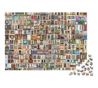 Colección de ventanas europeas Pacchetto Puzzle 1000 Pezzi Carta Ecologica Per Anziani, Puzzle Allenamento Mentale, Puzzle Da Viaggio, Opzione Regalo Natale Popolare 70x50cm/1000pcs