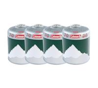 Coleman 4 x C500 Cartuccia Gas, Cartuccia con valvola con valvola a Vite, Adatta per fornelli da Campeggio, Griglie da Campeggio o lampade, Potente Miscela butano/propano da 440 g