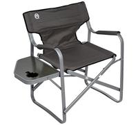 Coleman Chaise longue avec table Gris Taille unique