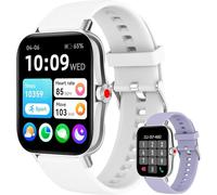 Colesma Smartwatch da donna con Telefonata, Fitness Tracker con Schermo Touchscreen HD da 1,7", Orologio Impermeabile IP67 con Contapassi, Monitor del Sonno per iOS Android Argento
