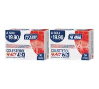 Colesterol ACT 70+ Integratore Alimentare 2x30 g Compresse