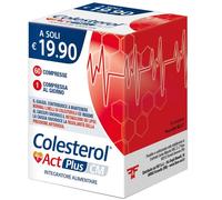 COLESTEROL ACT PLUS CM, Integratore Alimentare che aiuta a mantenere normali livelli di Colesterolo a base di Carciofo, Caigua e Guggul, SENZA MONACOLINE - Confezione da 60 Compresse