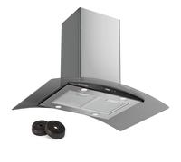 Colette cappa aspirante 90cm 600m³/h EEK A acciaio inox argento