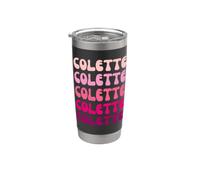 Colette First Name Minimalist Design Bicchiere termico in acciaio inox doppia parete