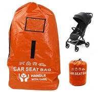 Colexy Borsa da Seggiolino Auto, Sacca Porta Passeggino, Borsa da viaggio per seggiolini auto, Borsa da trasporto per passeggino per Transito, Sicurezza Viaggio Viaggio Aereo Treno (Arancia)