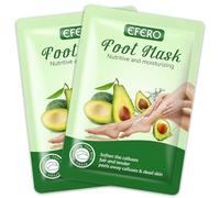 Colexy Maschera Dei Piedi, 2 Paia Maschera Piedi Esfoliante, Calzini Esfolianti Calli Rimuovi Pelle Morta, Idrata Maschera Piedi, Calzini Spa Piedi, Per Pelle Secca, Talloni Screpolati (Avocado/1)