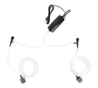 Colexy Pompa ad Aria Oxygen USB per Acquario, Pompa del l'Aria del l'Acquario Portatile Pompa per Ossigeno Mini Silenzioso con 2 Air Stone e 2 tubo in silicone Aquarium Air Pump Serbatoio di pesce