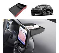 Coleya Vano Portaoggetti del Cruscotto Centrale Compatibile con Ford Puma 2020-2025, Console Centrale Portaoggetti, Ford Puma Organizer per Console Centrale con Tappetino Antiscivolo (Nero)