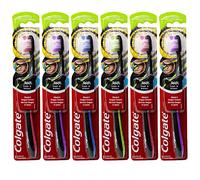 Colgate 360 Fresh N' Protect Spazzolino da denti, ultra compatto, morbido (i colori possono variare), confezione da 6
