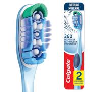 Colgate 360 spazzolini da denti, medio, 2 pezzi