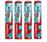Colgate Spazzolino da denti 360 con pulisci lingua misura media 4 pezzi