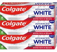 Colgate Advanced White Volcanic Ash and Baking Soda dentifricio naturale 3x75 ml