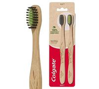 Colgate Spazzolino da Denti Bambù Carbone Soft 3 x 2 Pezzo Bambuszahnbürste Con