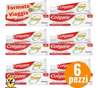COLGATE DENTIFRICIO 20ML TOTAL ORIGINAL MAX WHITE CARBONE ORALE VIAGGIO VACANZE