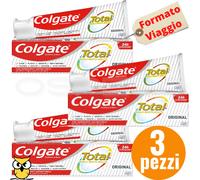 COLGATE DENTIFRICIO 20ML TOTAL ORIGINAL MAX WHITE CARBONE ORALE VIAGGIO VACANZE
