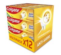COLGATE - Dentifricio Colgate Antisarro, confezione da 12 x 75 ml | Dentifricio sbiancante anticarie con fluoro, cristalli detergenti rimuovono macchie e tartaro, per tutta la famiglia