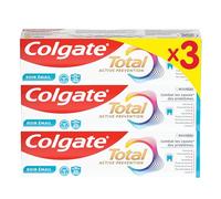 Colgate Dentifricio Total Active Prevention Cura Smalto Confezione da 3 x | Protezione antibatterica 24 ore per rimineralizzare e rafforzare lo smalto, prevenzione 8 in 1 per una buona igiene dentale