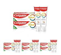Colgate Dentifricio Total Original 2 x 75 ml - Pulizia dei denti per una bocca sana e 12 ore di protezione proattiva* - pulisce denti, gengive, guance e lingua (Confezione da 4)