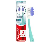 Colgate Sensitive Expert - Confezione da 2 spazzolini ultra morbidi e sensibili, per gengive e denti sensibili, pulisce delicatamente denti e gengive