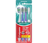 Colgate Spazzolino da denti 360 per adulti, medio (4 pezzi)