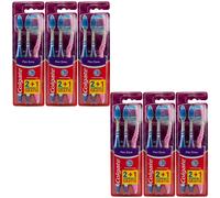 Colgate Spazzolino da Denti Flex Zone Medio Di 6 x 3 Pezzo Durezza Flessibile