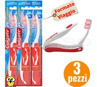 COLGATE SPAZZOLINO DA VIAGGIO SETOLE SOFT IDEALE PER VIAGGI-VACANZE-BORSETTA