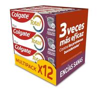 Colgate Total Advanced gengive sane e sensibilità, dentifricio, 12 pzx75 ml, protegge le zone sensibili dei denti, aiuta a prevenire problemi di gengive, 24 ore di difesa antibatterica