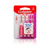 Colgate Total - Spazzolino interdentale per una migliore salute della bocca (dimensioni: 2 mm per piccoli spazi tra i denti, confezione da 4)