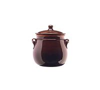 Pentola Alta Con Coperchio e 2 Manici in Terracotta 20 cm Brunella Colì