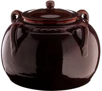 Coli Pentola Fagioliera in Terracotta cm 20 con Coperchio 4 Manici - Bruna