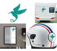 Colibrì, Adesivo In Vinile Di Taglio Versione 2B