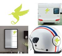 Colibrì, Adesivo In Vinile Di Taglio Versione 2B