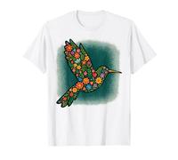 Colibrì colorato con Ali Luminose e Vivace Uccello Artistico Maglietta