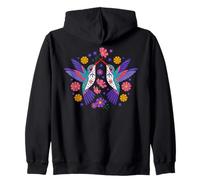 Colibrì Fiori Messicani Colorati Floreale Natura Amante Felpa con Cappuccio