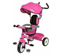 Colibrì Triciclo Bambini 1 anno Passeggino Fronte Mamma e Strada Leggero | Treciclo Regolabile Bimbo Bimba 9 mesi Colibrino Rosa