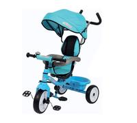 Colibrì Triciclo Bambini 1 anno Passeggino Fronte Mamma e Strada Leggero | Treciclo Regolabile Bimbo Bimba 9 mesi Colibrino Blu