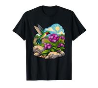 Colibrì Trovare Verbena tra Pietre Giardino Maglietta