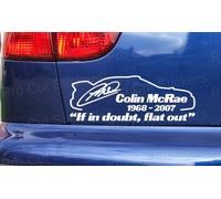 Colin Mcrae Omaggio Memoriale Rip Auto Rally If IN Doubt Personalizzato Adesivo